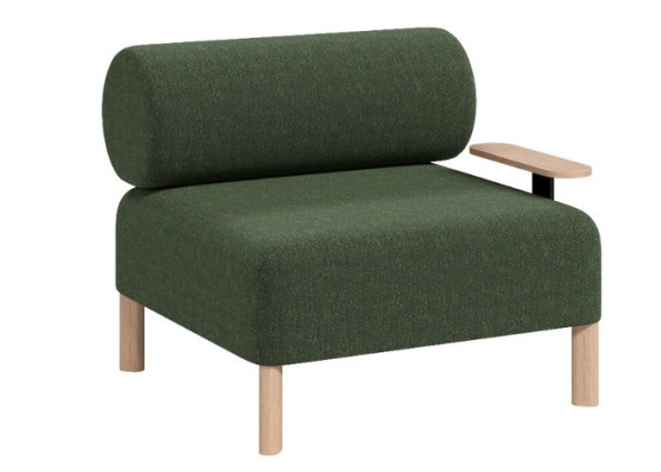 PEBBLE SINGLE-SIDE TABLE-GREEN